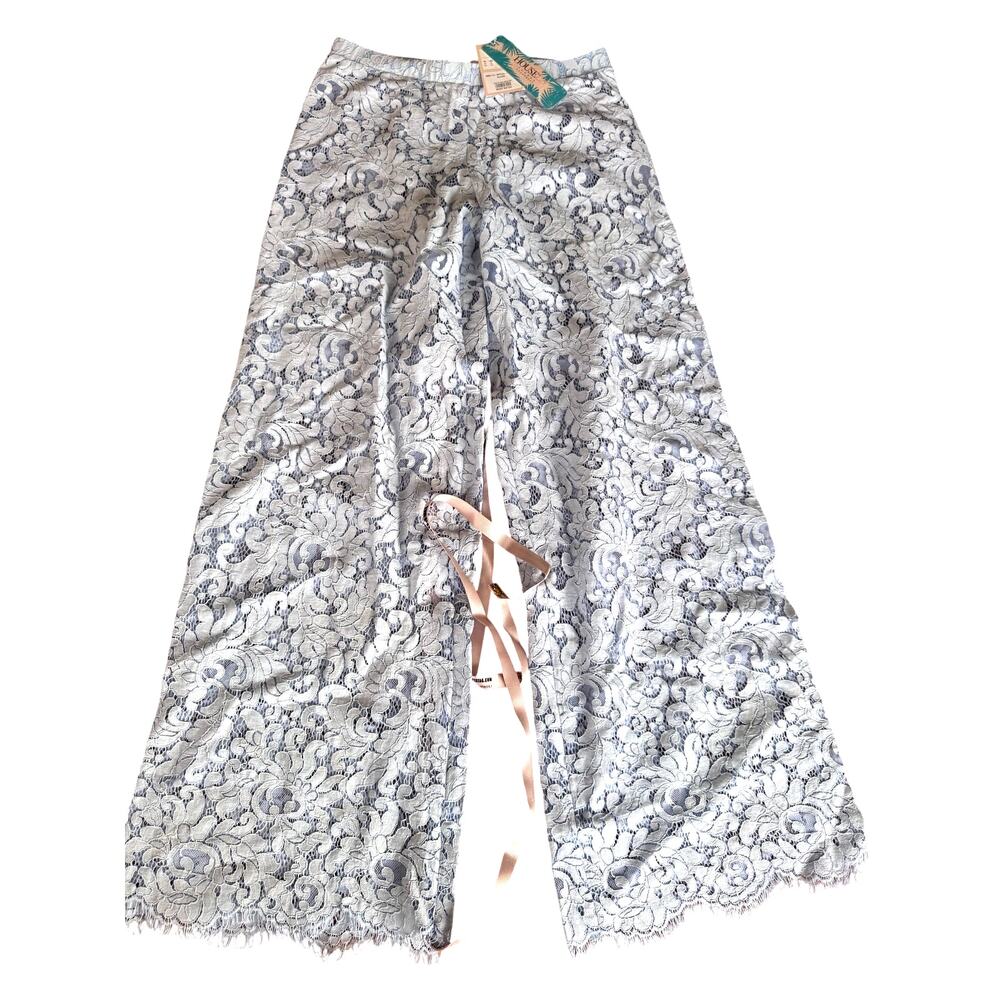 House of CB Blue Lace Thera Swim Cover Up Beachwear Pants